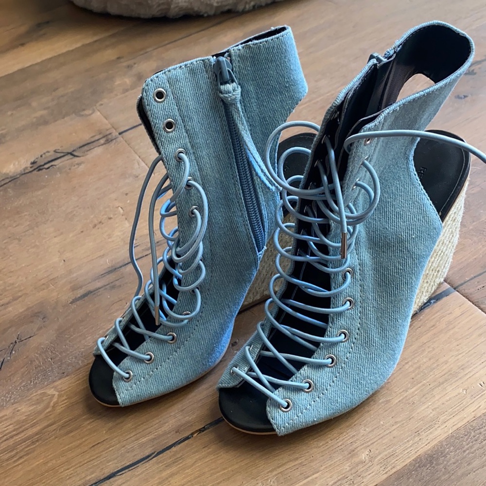 Rebecca Minkoff Blue Elle Lace-up Espadrille